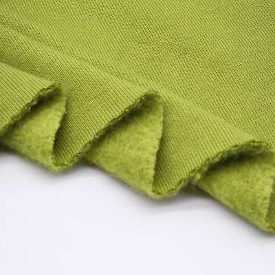 American fleece with carded GREEN OLIVE