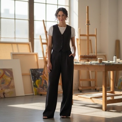 Tejido de sarga NEGRO / ROJO