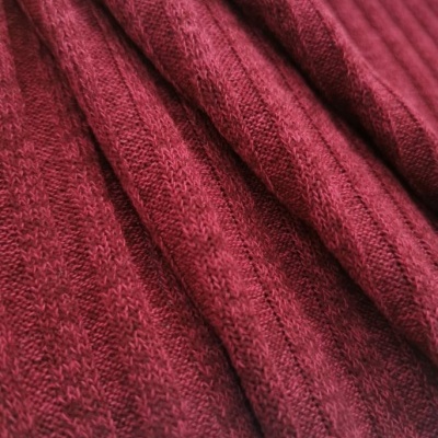 Malha canelada / rib DARK BORDEAUX