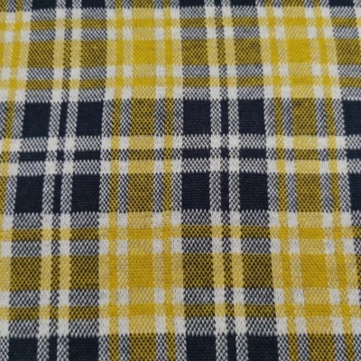 Jacquard a cuadros AMARILLO