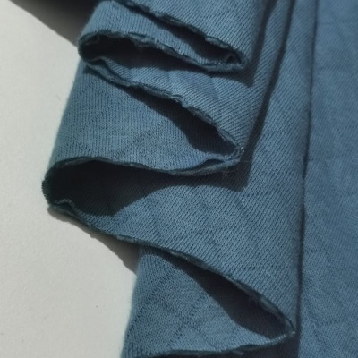 Malha Jacquard Interlock ORG Dupla Face PETRÓLEO