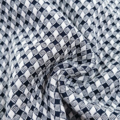 Malha Jacquard Interlock Dupla Face PÉROLA MARINHO