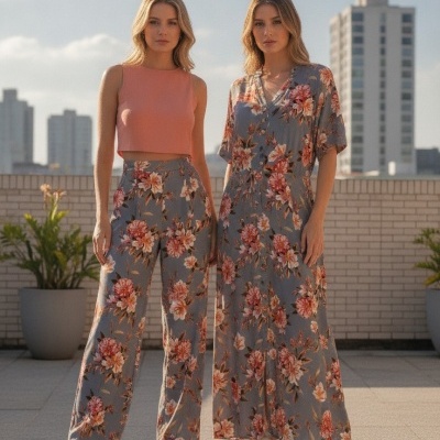 Tecido Viscose FLORIDO