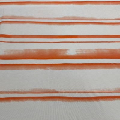 Malha Jersey Interlock algodão ORANGE STRIP