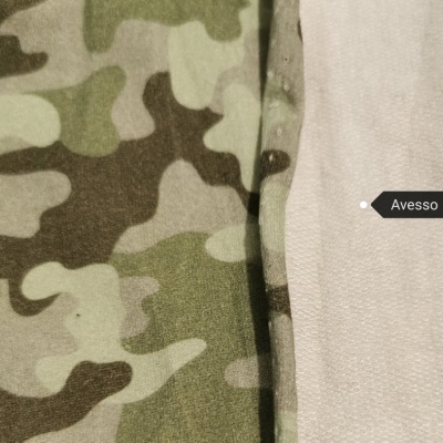 Felpa Italiana algodão c / elastano Padrão EXÉRCITO