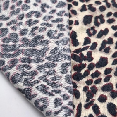 Malha Linho/elastano LEOPARDO