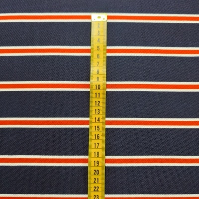 Malha Piquet Algodão DARK BLUE STRIPES