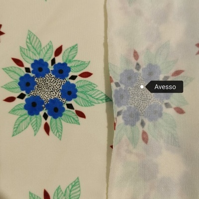 Malla Jersey viscosa/elastano GEOFLOWER