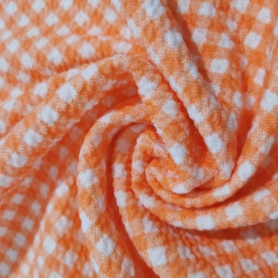 Malha Jacquard Xadrez LARANJA