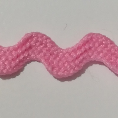 Cinta ondulada - Espiguilla ROSA 6 mm