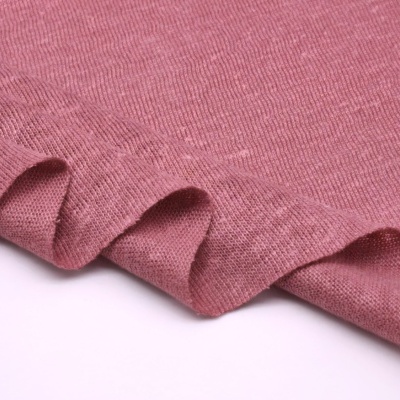 Tejido de punto lino ROSA