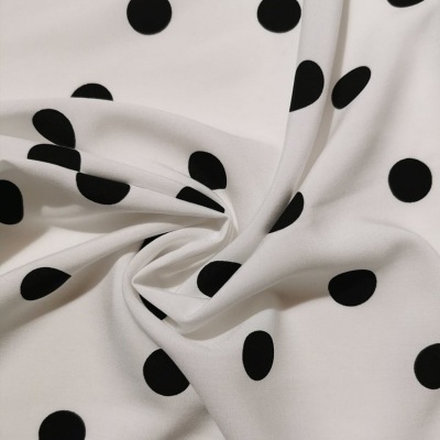 Tecido Popeline BOLAS BRANCO & PRETO