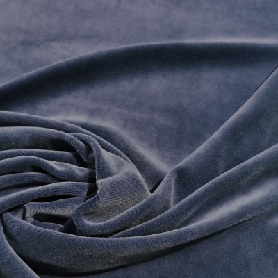 Terciopelo con elastano AZUL PETROLEO