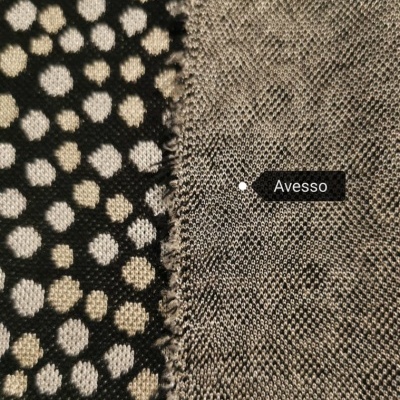 Malha Jacquard Interlock SARAPINT BLACK