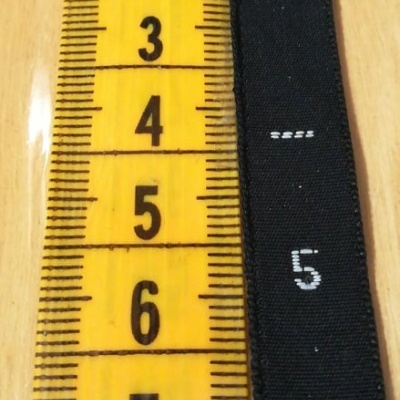 Étiquette de tailles « NUMÉROS ENFANT » NOIR