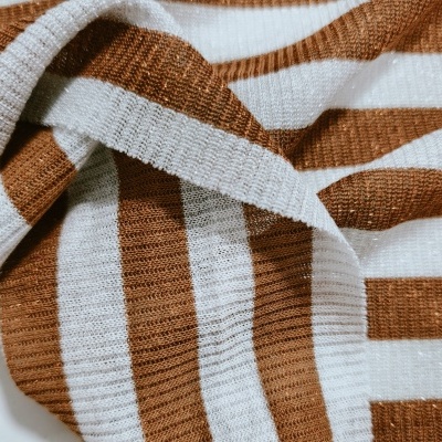 Malha canelada / rib c/Lurex LACE