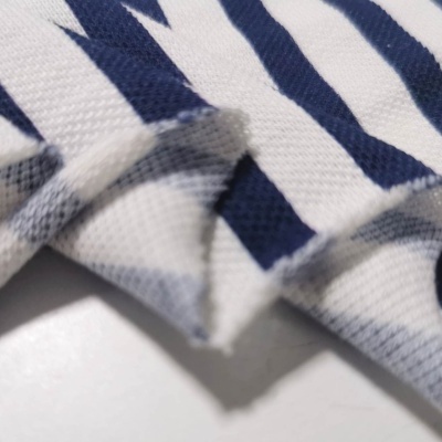 Malha Piquet Algodão STRIP BLUE