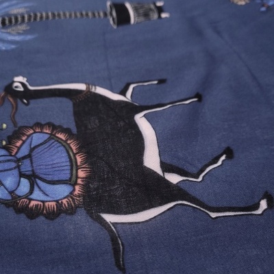 Tecido Algodão AZUL PALMEIRAS