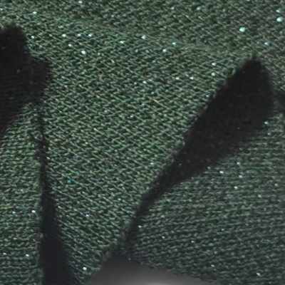 Malla Jersey Interlock con Lurex GREEN SHINE
