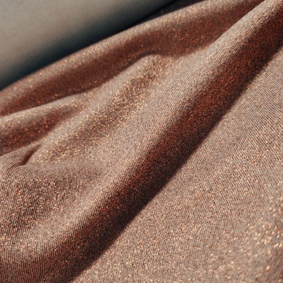 Tejido de punto Jersey Interlock  Lurex