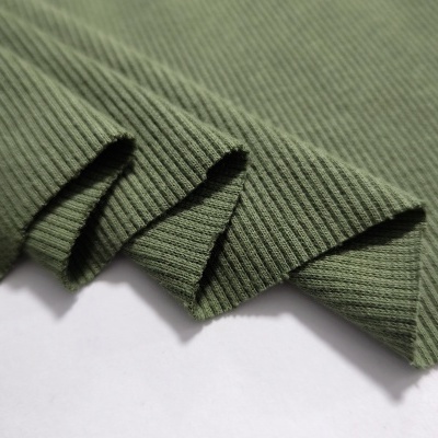 Maille côtelée/rib DEEP LINCHEN GREEN