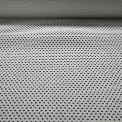 Malha Jersey Interlock Algodão ESTRELAS AZUIS