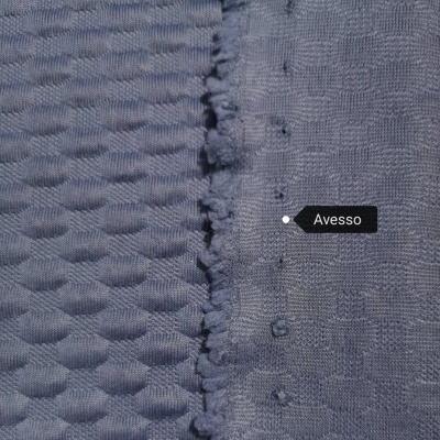 Maille Jacquard Interlock avec élasthanne COLMEIA AZUL