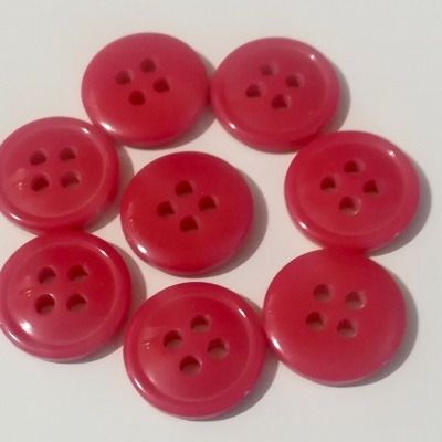 Botão Vermelho - 14 mm Pack 12