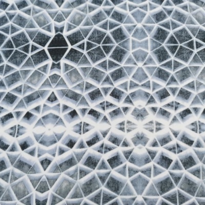 Tejido Chiffon MOSAICO AZUL