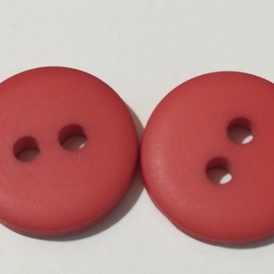 Red Button Matte-12mm Pack of 12