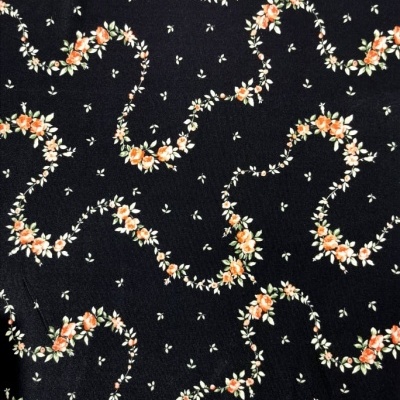 Jersey avec élasthanne FLOWERS