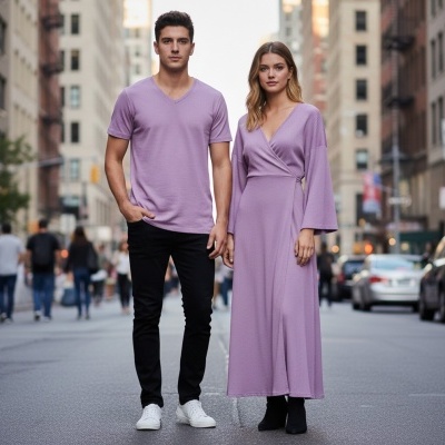 Malha jersey c / elastano SWEET LAVANDER