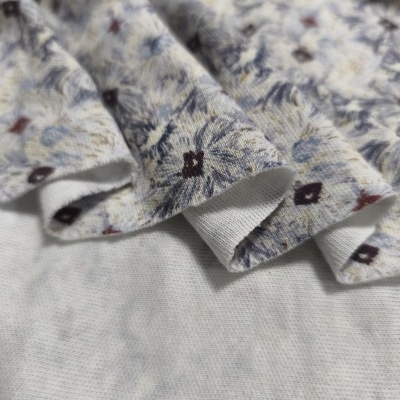 Tissu Jersey Interlock CORNFLOWER