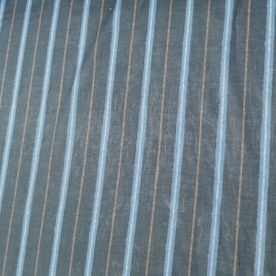 Tissu Popeline FONCÉ À RAYURES