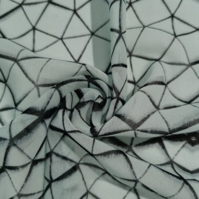 Tejido Chiffon MOSAICO VERDE ÁGUA