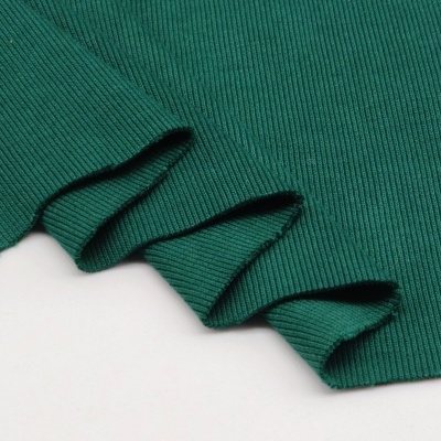 Malha canelada / rib BOTTLE GREEN