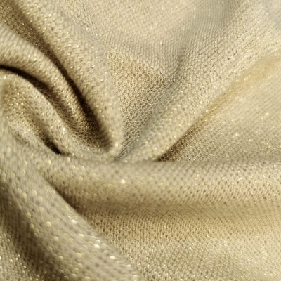 Tejido de punto interlock con brillo lurex Mara