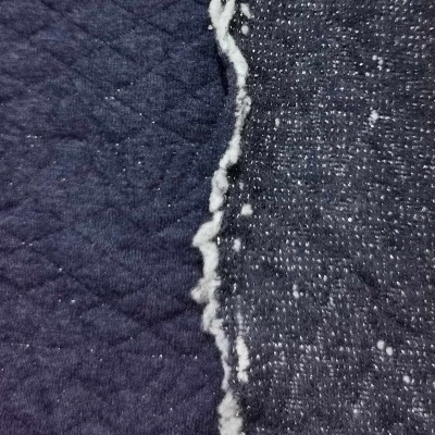 Tela Jersey Jacquard Doble Cara SHINE BLUE