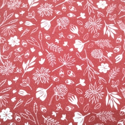 Malha Jersey c/ Elastano JARDIM BRANCO