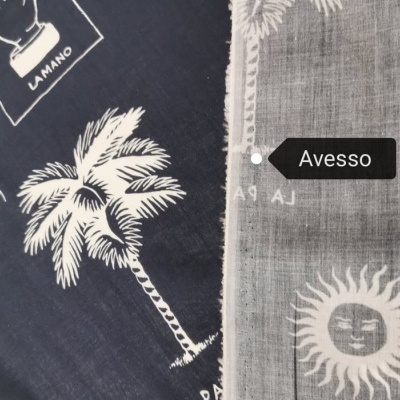 Tecido Algodão AZUL ESCURO - LA SIRENA