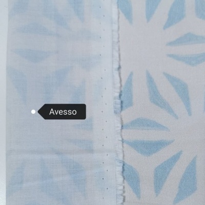 Tecido Voile JARDIM CREEM