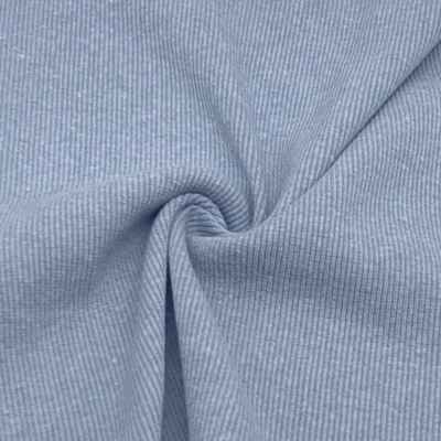 Malha canelada/rib AZUL MESCLA