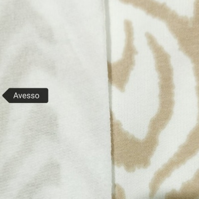 Maille italienne avec cardes ZEBRA MARRON