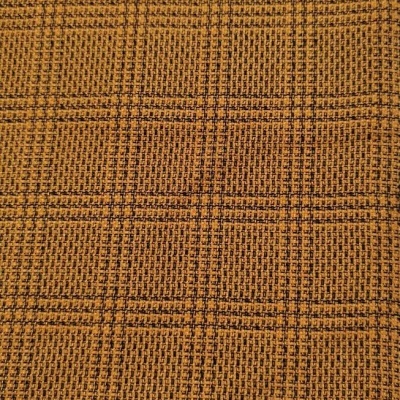 Tejido Jacquard Interlock CUADROS CAMEL