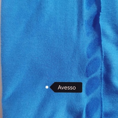 Jersey de algodón con elastano AZURE