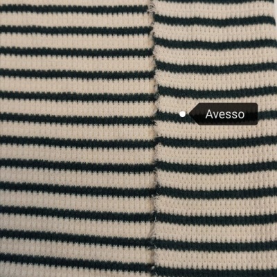 Maille côtelée / Rib RISCAS PÉROLA VERDE TROPA