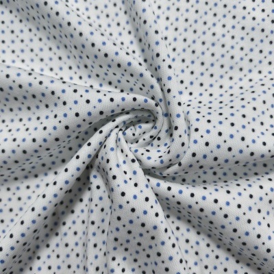 Malha Jersey Interlock algodão BLUE SMALL BOLS