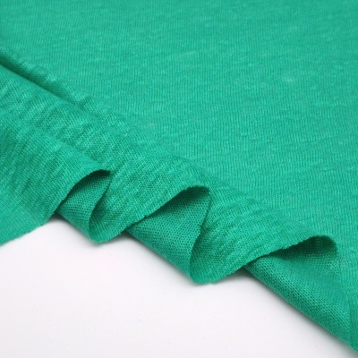 Tejido de punto lino VERDE