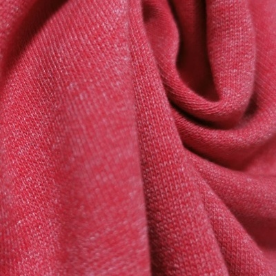 Sweat américain avec cardage HEATHER RED