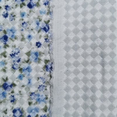 malha Jacquard Interlock BLUE AND GREY